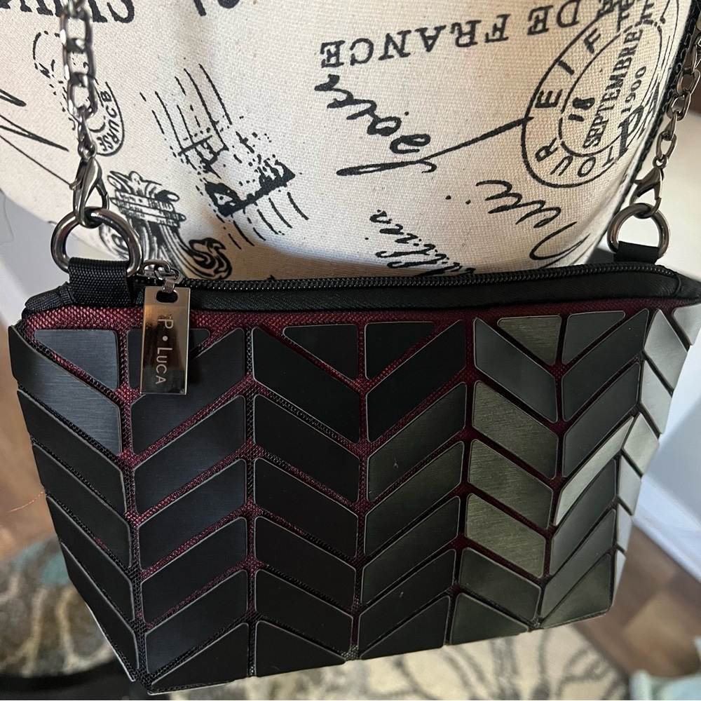P.Luca Evening Bag. Black/Red